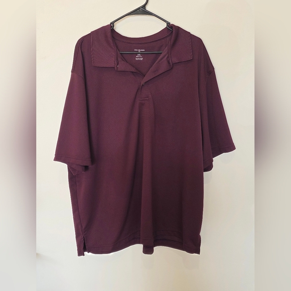 Van Heusen Other - Van Heusen Men’s Maroon Short-Sleeve Polo